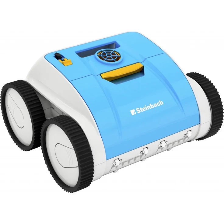 Steinbach Poolrunner Poolroboter Battery Pro bis 1,5 h Laufzeit, Pools bis 40 m², inkl. Wassersensor, 10 m³/h Filterleistung, blau, 3 unabhängige Motoren kabellos – Bild 4