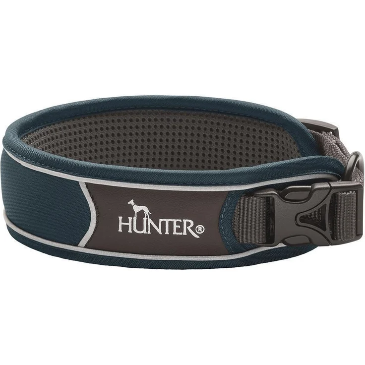 Hunter Hunde-Halsung Divo dunkelblau-grau S – Bild 1
