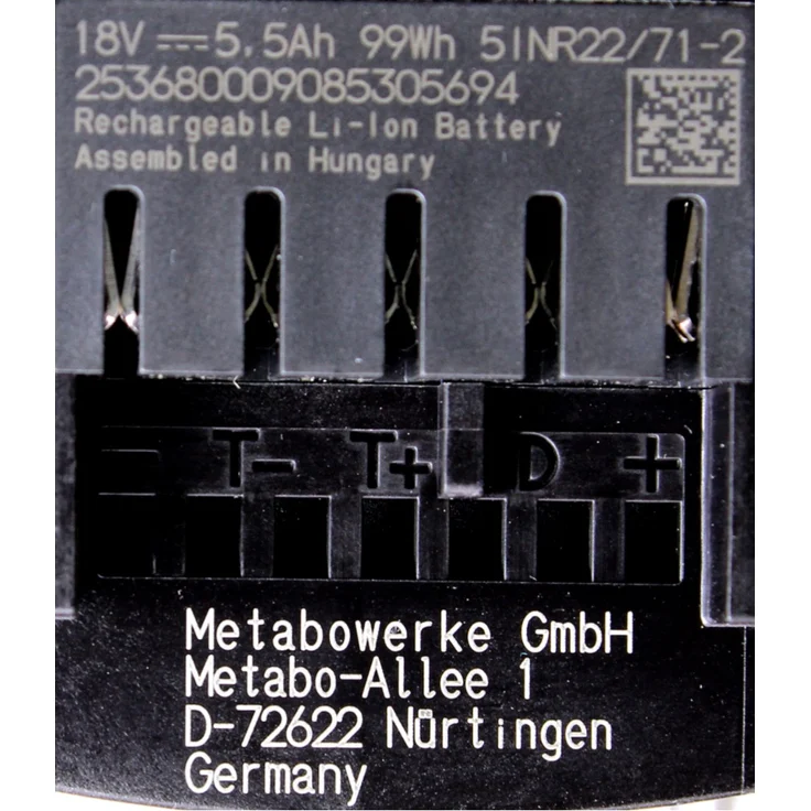 Metabo LiHD Akkupack 18V 5,5Ah ( 625342000 ) CAS – Bild 3