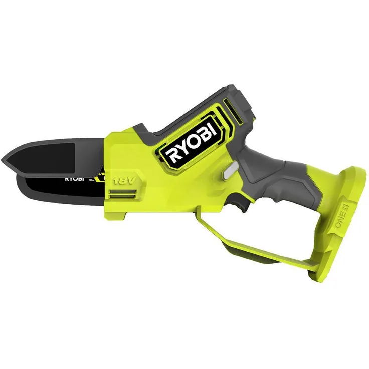 Ryobi Akku-Kettensäge RY18PSX10A-120 18V 2Ah, Akku-Säge, Einhand-Kettensäge 10cm, Brushless Motor, ONE+