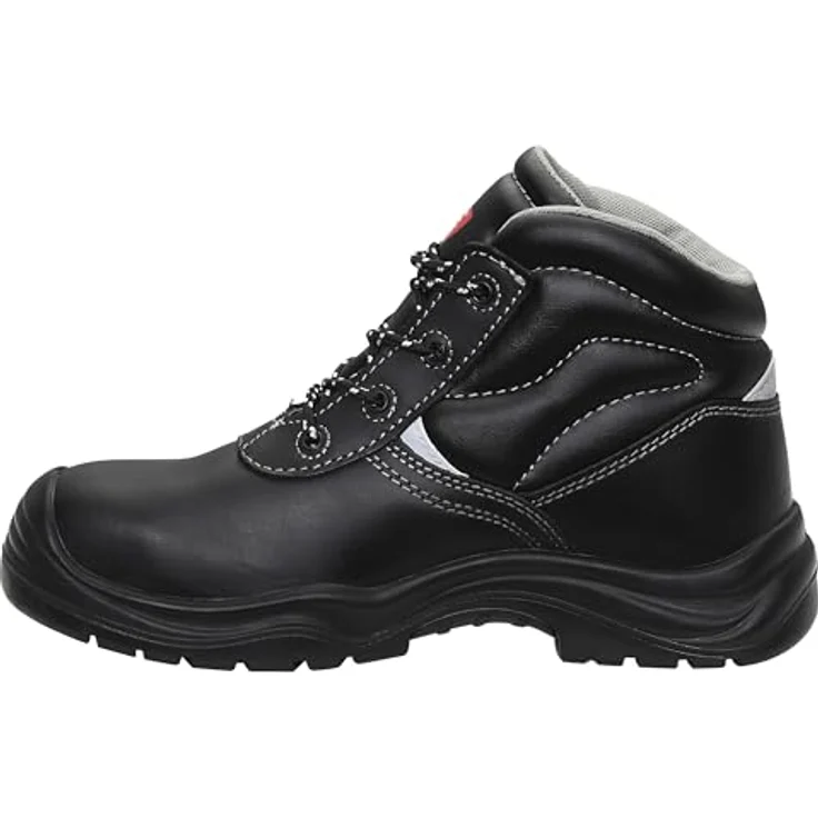 Elten Sicherheitsschnürstiefel S3 BASIC Compo Mid, Rindleder, Gr. 39, atmungsaktiv, rutschfeste PU/PU-Sohle, Kunststoffkappe – Bild 3