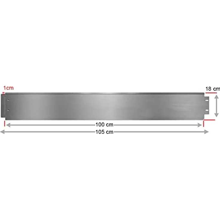 Rasenkante 30m 100x18cm verzinkt Beeteinfassung Beetumrandung Mähkante Metall Palisade – Bild 4