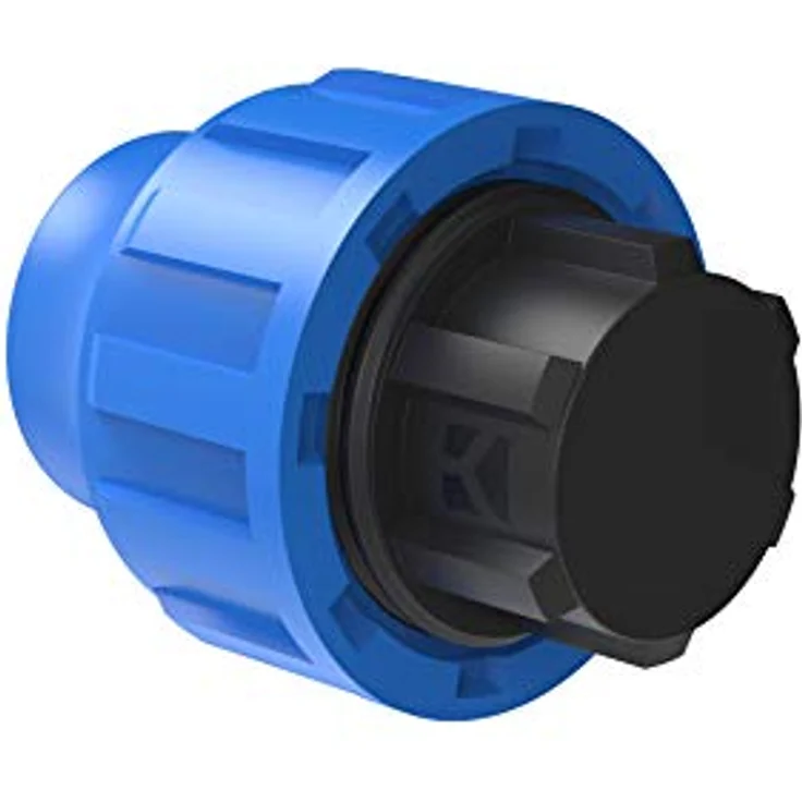 Kirchhoff Fitting Endstück | Kunststoff | 25 mm | DVGW geprüft | Trinkwasserqualität | Made in EU, Schwarz – Bild 1