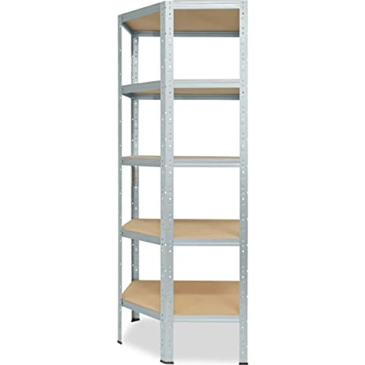 HOME Eckregal 180x70x40 cm verzinkt mit 5 Böden - Steckregal für unsere 40 Tiefen - Shelfplaza – Bild 5