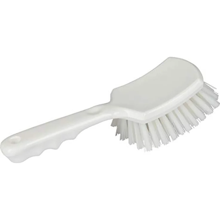 Kerbl 151780 Stielbürste PP, kurzer Griff Besatz PBT - 14 cm, weiß – Bild 2