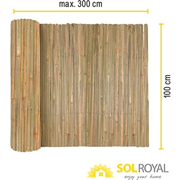 Sol Royal Sichtschutzmatte Bambus SolVision B89 Bambus, 300x100x1 cm – Bild 7