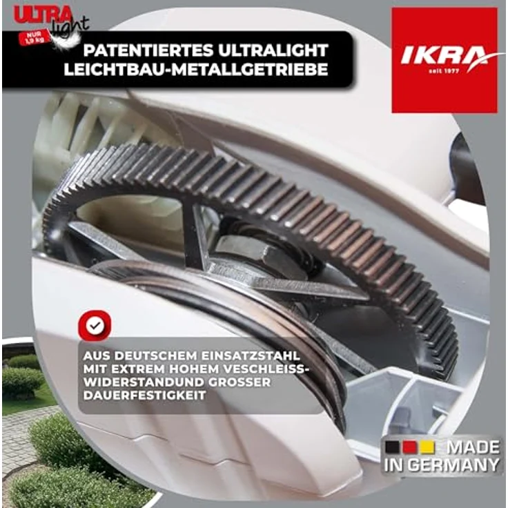 IKRA Elektro-Heckenschere FHS 1545, 450 W, 45 cm Schnittlänge, 18 mm Schnittstärke, ultraleicht mit 1,9 kg, inkl. Pflegespray – Bild 6