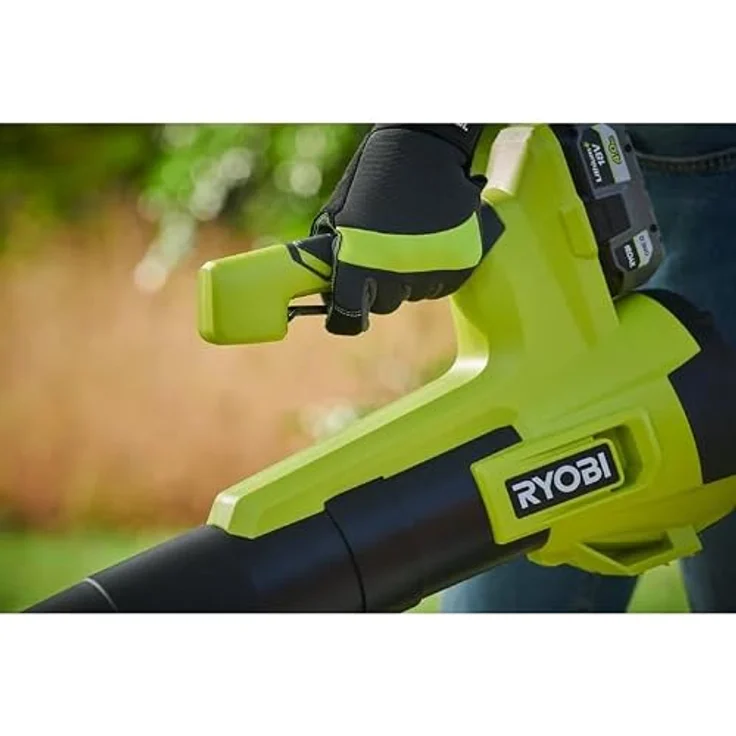 RYOBI Laubbläser Turbojet 18 V, Akku 4,0 Ah, Gebläse mit 160 km/h Luftstrom und Ladegerät, RY18BLB-140 – Bild 3