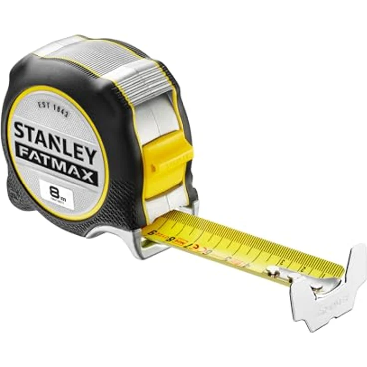 Dewalt Stanley FatMax Xtreme Maßband 8M, 32mm Breite, mit Fingerbremse und überdimensioniertem Haken, FMHT38217-0 – Bild 2