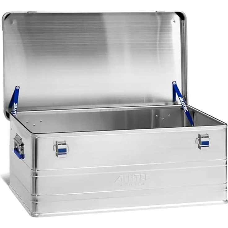 ALUTEC MÜNCHEN Aluminiumbox Industry 140, Werkzeugbox mit 140 l Inhalt, staub-/spritzwassergeschützt, Innenmaße 870 x 460 x 350 mm, Gewicht 7,32 kg – Bild 2