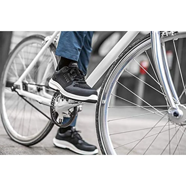 Uvex uvex 1 sport Sicherheitshalbschuhe S1 SRC, Textil, schwarz, rutschhemmende uvex xenova Zehenkappe, Klimakomfortfußbett – Bild 9