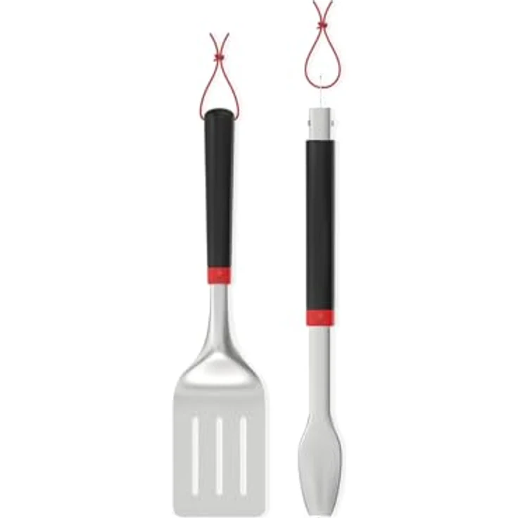 Weber Grillset, zwei Teile - Grillzange und Wender, Edelstahl, komfortable Griffe, spülmaschinenfest – Bild 2