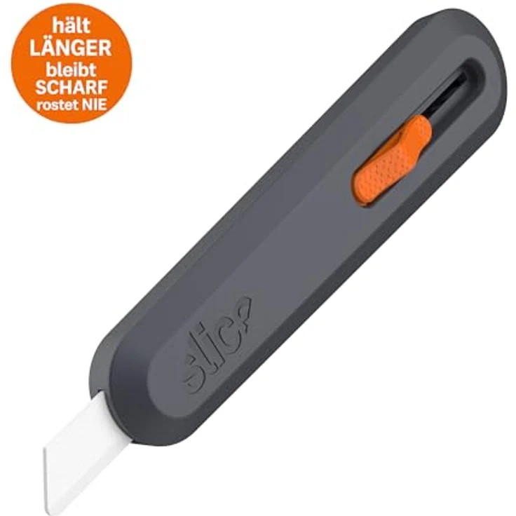 SLICE Cuttermesser 10550, Manuelles Teppichmesser mit keramischer Klinge, 11x längere Schärfe, robuster Griff aus glasfaserverstärktem Nylon – Bild 4