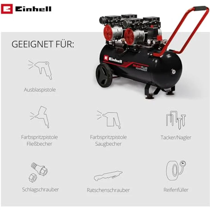 Einhell Druckluft Kompressor TE-AC 50 Silent | 1.500 Watt – Bild 3