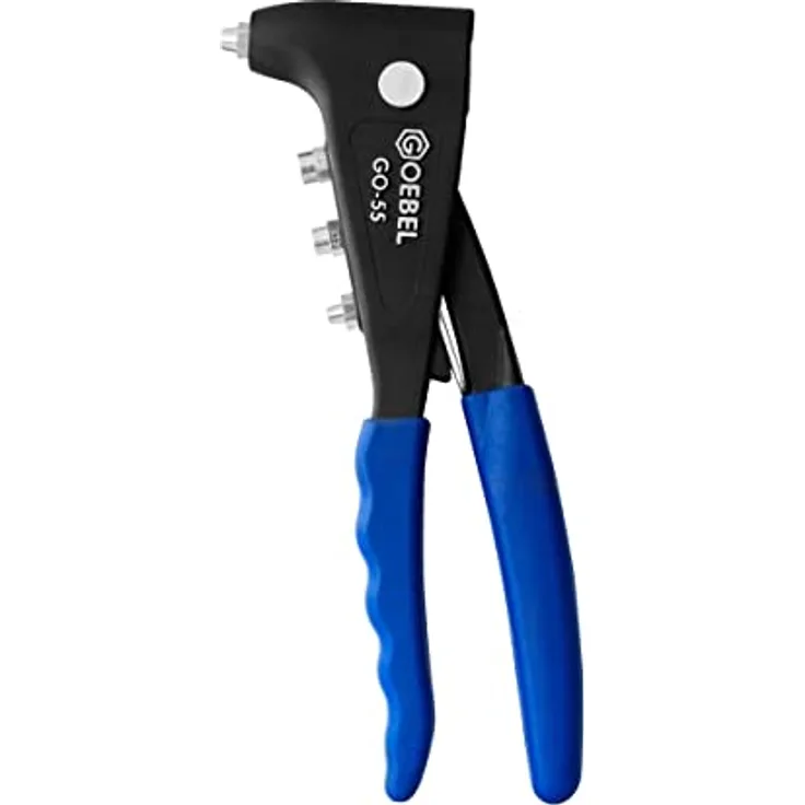 GOEBEL® - GO-55 - Hand Blindnietsetzgerät Blindniet Handzange - Arbeitsbereich ø 2,4/3,0/3,2/4,0/4,8 mm Blindnietgerät - Nieter - Nietzange - Nietenzange - Blindnietzange