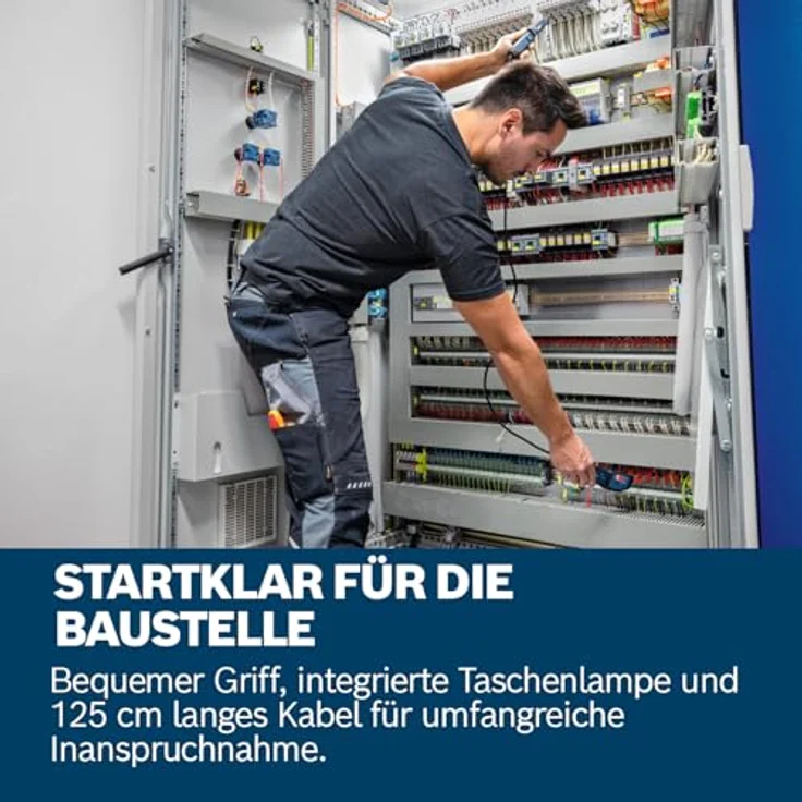 Bosch Professional Spannungsprüfer GVT 1000-15, robuster Prüfgerät bis 1000 V AC/DC, IP65 Schutzklasse, inklusive Tasche – Bild 5