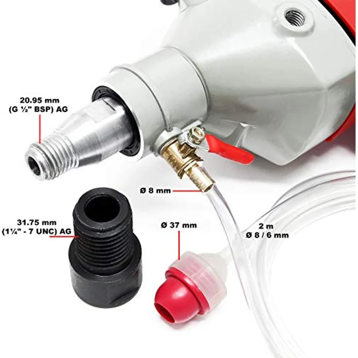 Wiltec - Kernbohrgerät bis 110mm, Leistung 1400W 1700U-min, Kernbohrer Bohrkrone Bohrmaschine – Bild 7