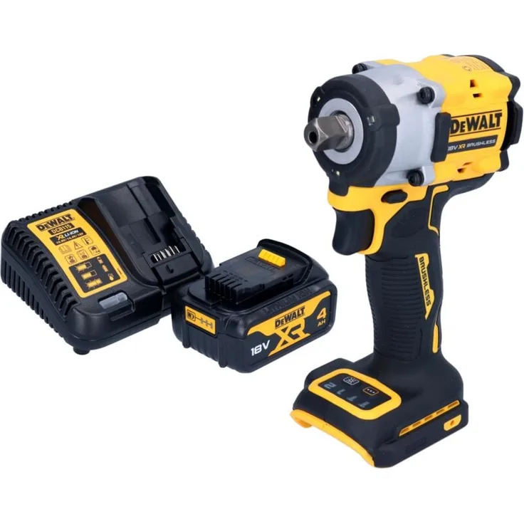 DeWalt DCF 922 M1 Akku Schlagschrauber 18 V, 406 Nm, Brushless, inkl. 4,0 Ah Akku und Ladegerät