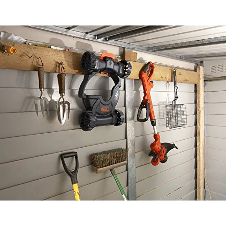 Black+Decker BESTA530CM-QS BESTA530CM 3-in-1 Multi-Trimmer-Rasenkantenschneider - Rasenmäher (550W, 30 cm Schnittbreite, AFS automatische Fadenverlängerung, inkl. Mäh-Chassis, für Kleine) schwarz – Bild 6