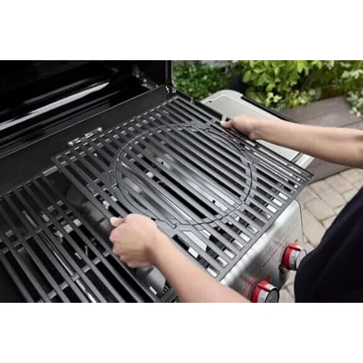 Weber Gasgrill Spirit EP-425 GBS, 4 Brenner mit 10,3 kW, Grillfläche 62 x 44 cm, Digitalthermometer, Edelstahl, porzellanemailliert – Bild 6