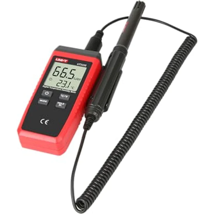 Uni-T UT333S, digitales Mini-Temperatur-Feuchtigkeitsmessgerät mit geteiltem Design zur präzisen Messung in schwer zugänglichen Bereichen – Bild 3