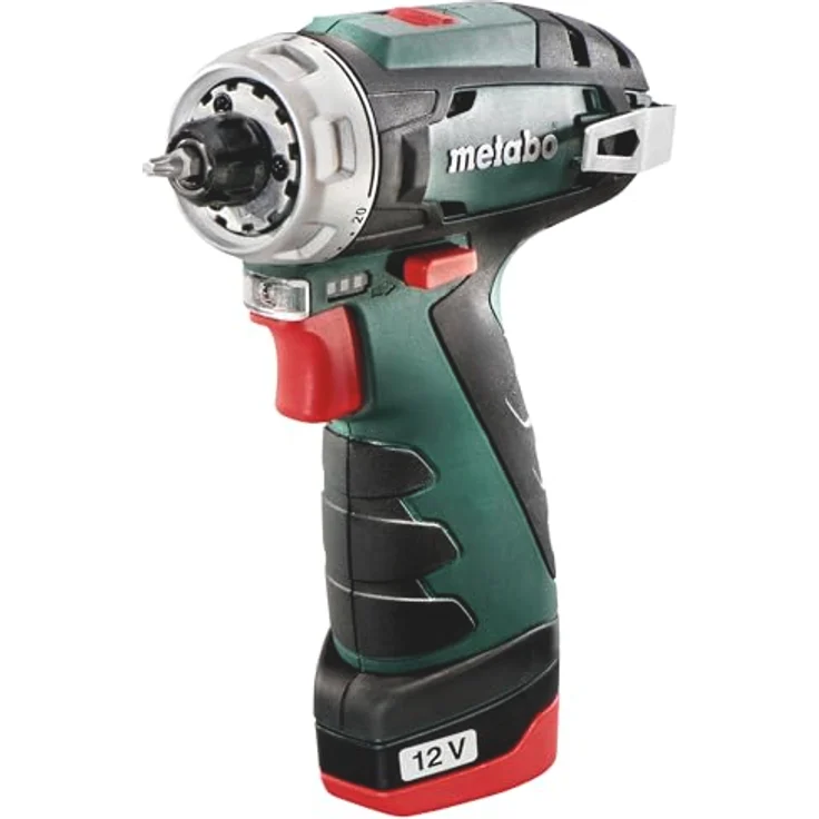 Metabo 12V PowerMaxx Akku Bohrschrauber BS Basic 2x Akku 2,0 Ah im Koffer – Bild 5