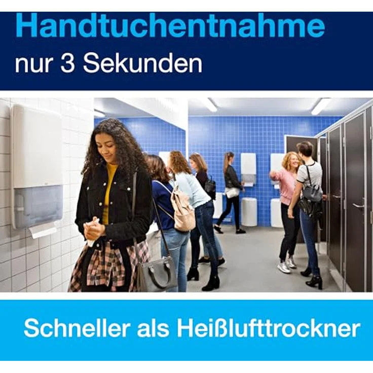 Tork PeakServe, Papierhandtuchspender, innovativer Spender für Endlos-Handtücher, weiß, großes Fassungsvermögen, schnelle Ausgabe binnen 3 Sekunden – Bild 4