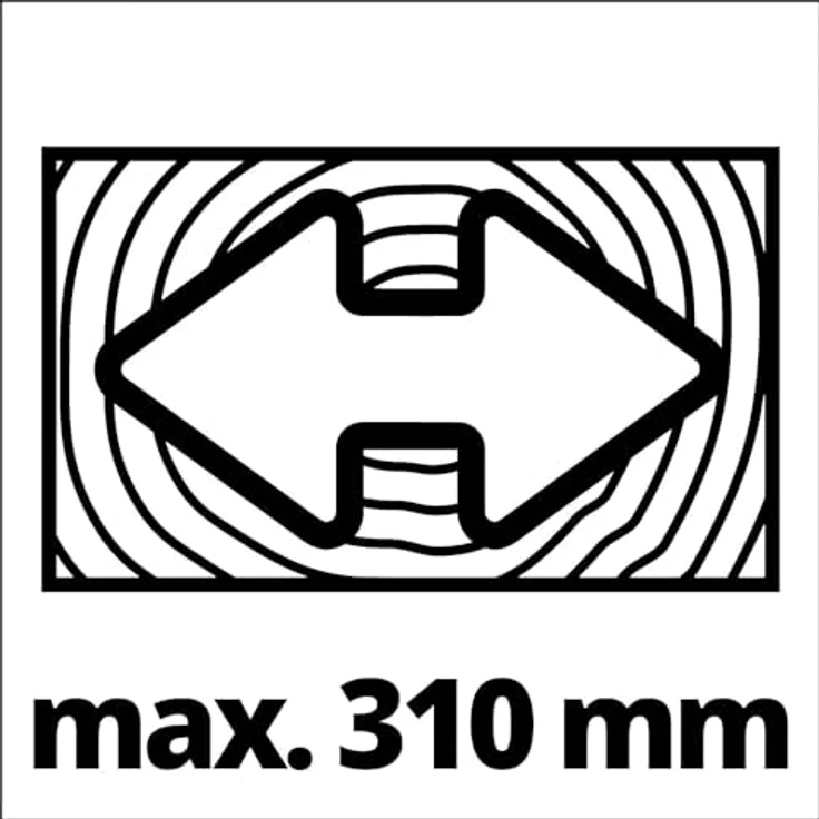 Einhell Zug-Kapp-Gehrungssäge TE-SM 2131 Dual (1600 W, 5000 min.-1, max. Schnittbreite 310 mm, Sägeblatt D 210 mm, Softstart, Spannvorrichtung, inkl. HM-Sägeblatt) – Bild 10