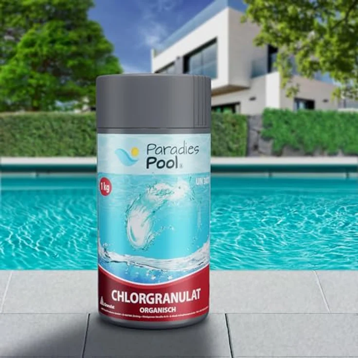 Paradies Pool Chlor Schnell Granulat für Pool 1 kg organisch (W7) – Bild 6