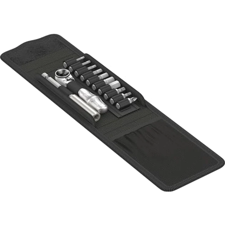 Wera 05004170001 Bit-Set, 12-teiliges Fahrrad-Werkzeugset mit Bit-Ratsche Zyklop Mini 1 und glasfaserverstärkten Reifenhebern – Bild 1
