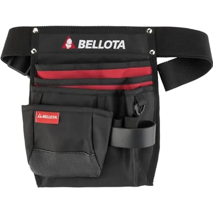 Bellota Werkzeuggürtel mit 4 Taschen, verstellbar, aus technischem Polyester, mit Hammer- und Flexometertasche – Bild 2