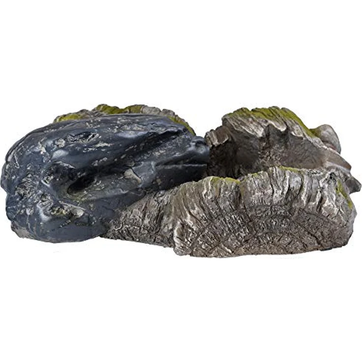 Köhko Bachlaufelement 14003Q, Holzoptik mit Moosbewuchs, Wasserfall und Wasserzulauf, L46 x B36 x T16 cm – Bild 5