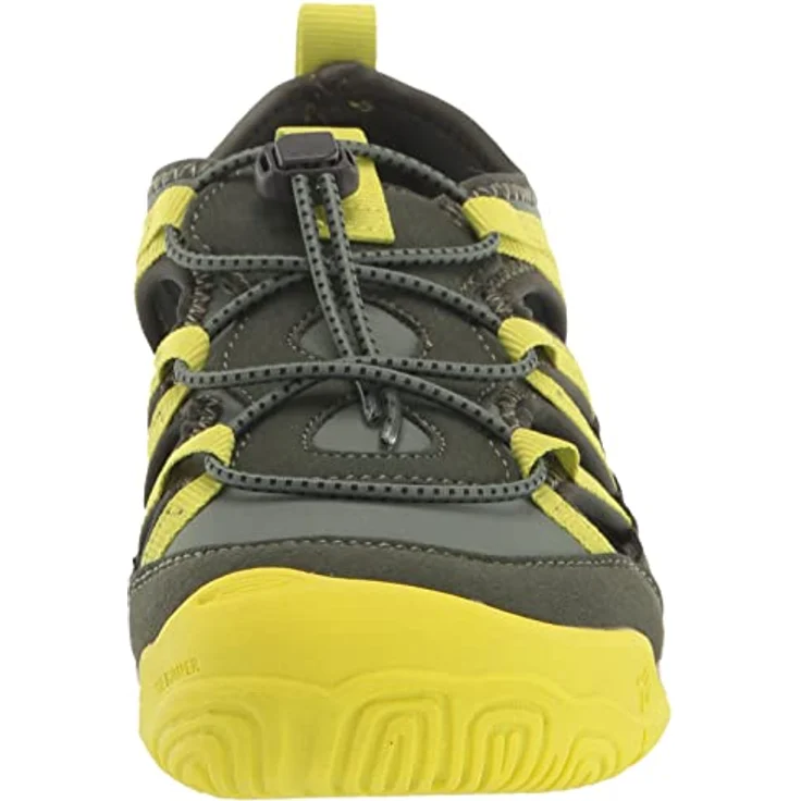 Jack Wolfskin Villi Sandal K, Unisex Sicherheitssandalen mit praktischer Schnellschnürung, Grün, Größe 34 – Bild 2