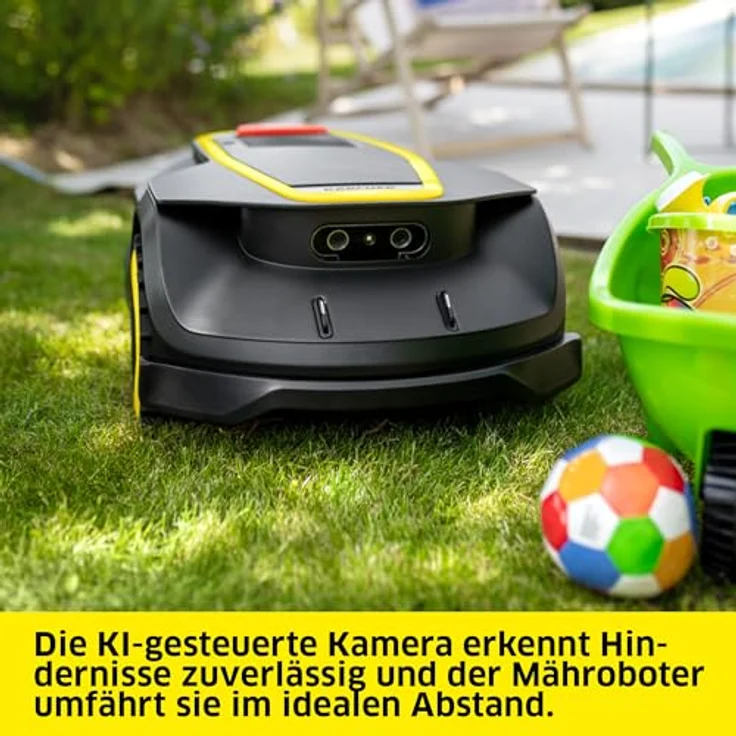 Kärcher Mähroboter RCX 4, GPS-gesteuerter Automatikmäher für Rasenflächen bis 1.500 m² mit Allradantrieb und App-Steuerung – Bild 5