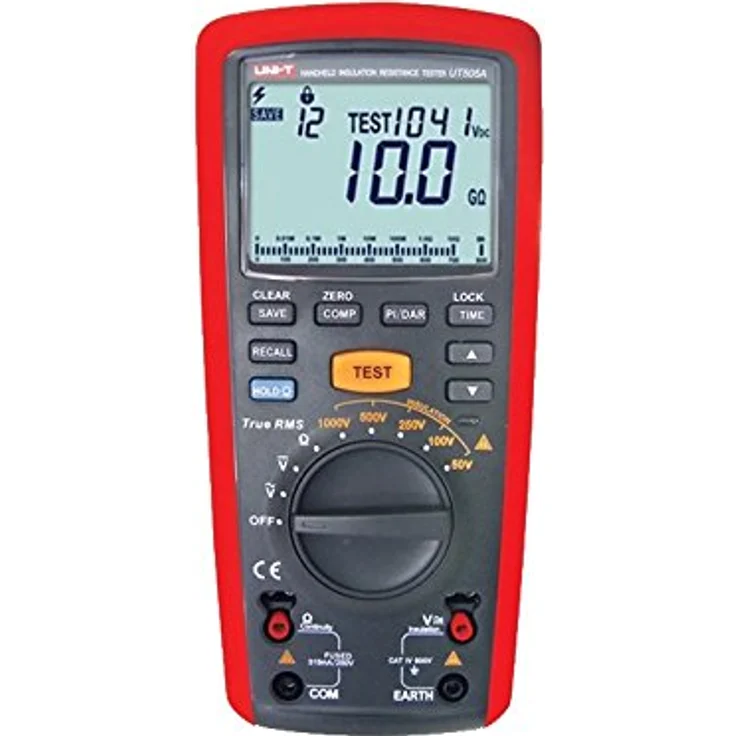 UNI-T UT505A/MIE0179 Multifunktions-Isolationstester mit automatischem Bereichswechsel und beleuchtetem LCD Display – Bild 1