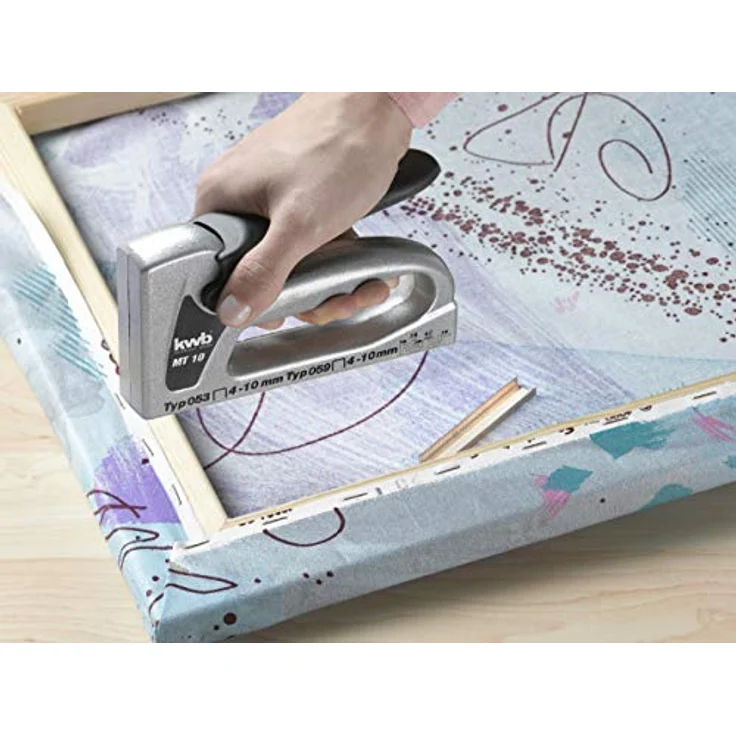 Kwb 053410 Handtacker PROFI TACK MT 10, schwere Metallausführung mit stufenloser Schlagkraftregulierung, für Klammern Typ 053 und 059 bis 10 mm – Bild 4