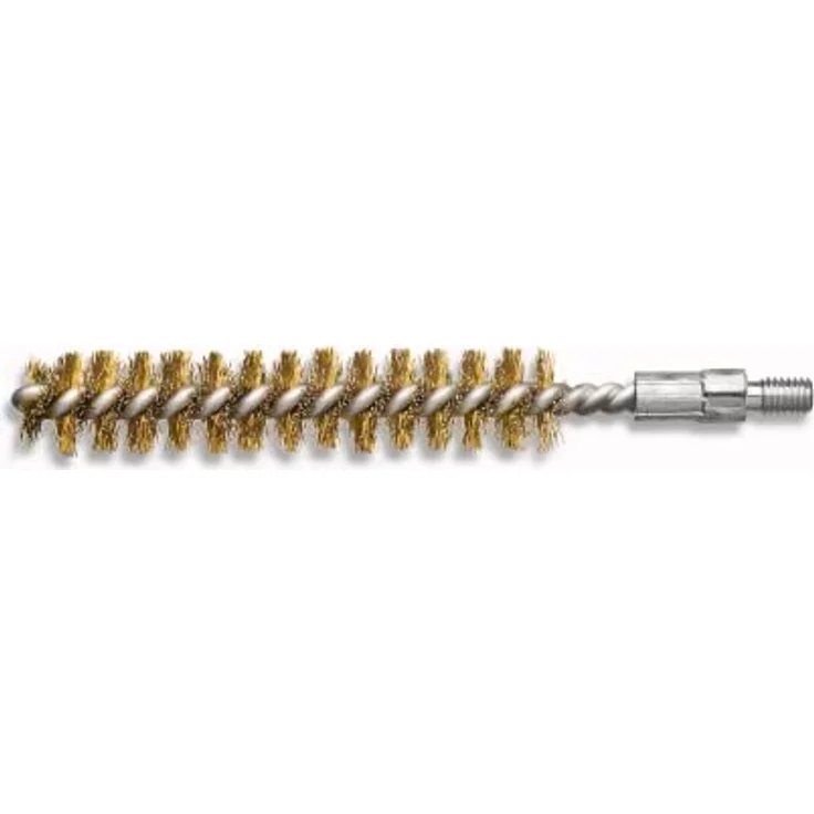 Lessmann Rohrbürste mit M6-Gewinde, Messing gewellt Ø12mm, Besatzlänge 80mm, max. Drehzahl 3000 min-1 – Bild 2