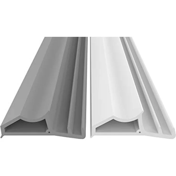 Dikara Stahlzargendichtung Weiß 5m, Türdichtung gegen Zugluft und Lärm, Dichtungshöhe 8mm, Dichtungsbreite 23,5mm, witterungsfest und energieeffizient