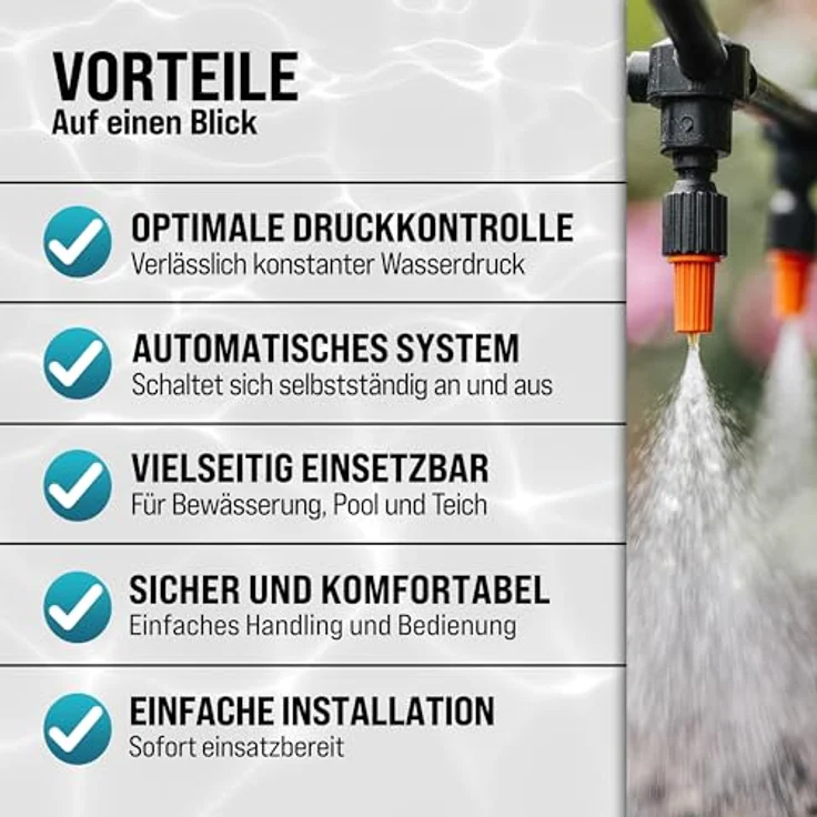 Deuba monzana® Druckschalter Pumpensteuerung Druckwächter Baranzeige mit/ohne Kabel ohne Kabel – Bild 10