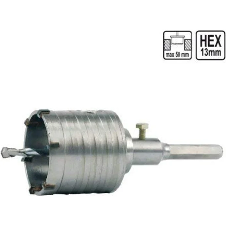 Vorel 03241 - Bohrkrone Ø 80 mm, 50mm Länge, 13mm Hex für Naturstein, beton, Klinker etc. - Preisvergleich – Bild 2