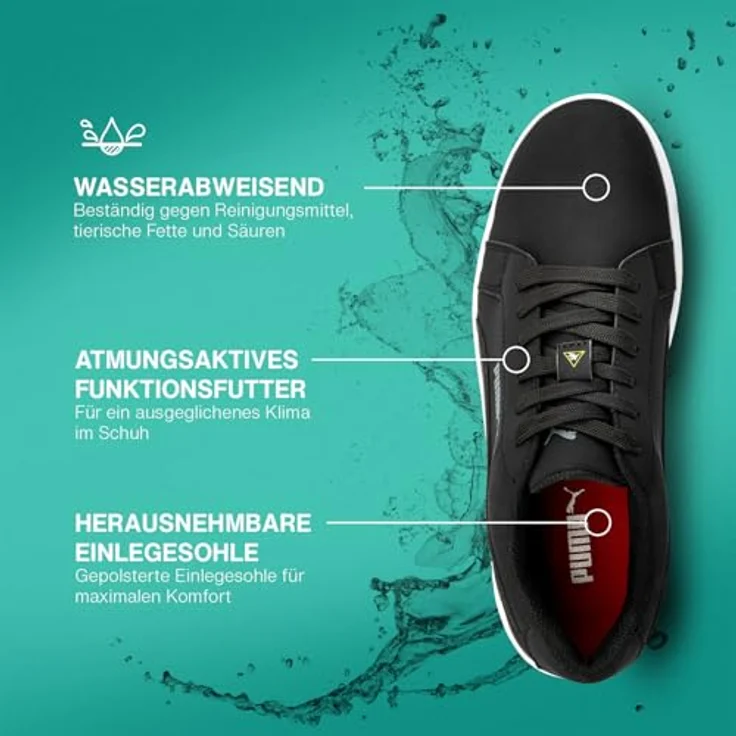 PUMA Safety Stellar ST BLK, Sicherheitsschuh in Größe 46, schwarz – Bild 4