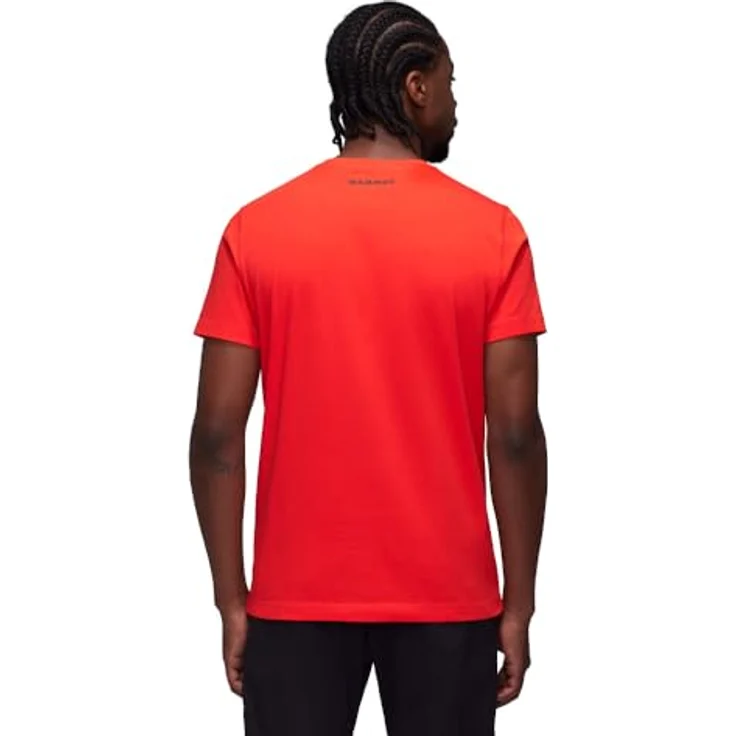 Mammut Core T-Shirt Men Logo, Herren Shirt aus 100 % biologischer Baumwolle, Rot, Größe M – Bild 2