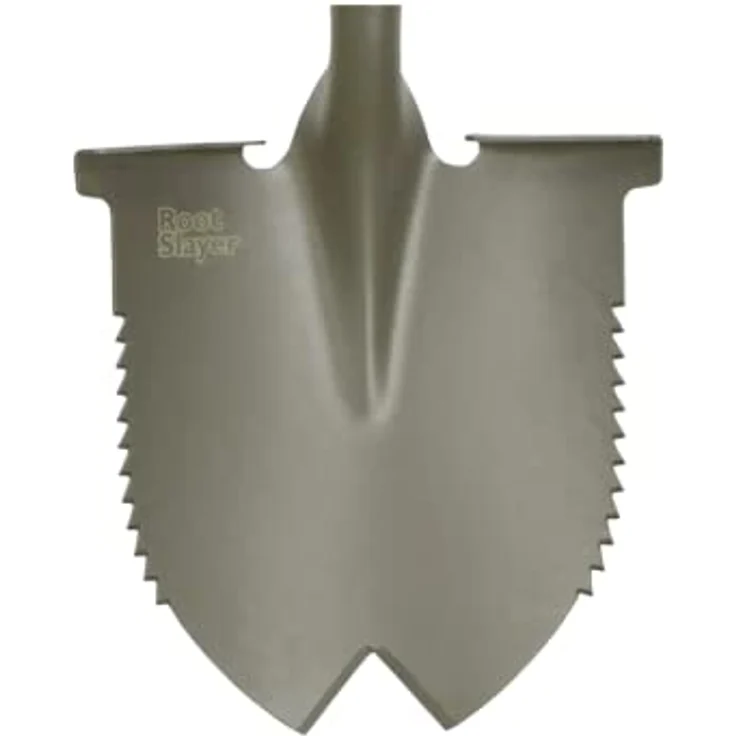 Root Slayer® Rundkopfschaufel, multifunktionale Wurzelspaten mit Zähnen aus Kohlenstoffstahl, 108 cm, 2,72 kg – Bild 2