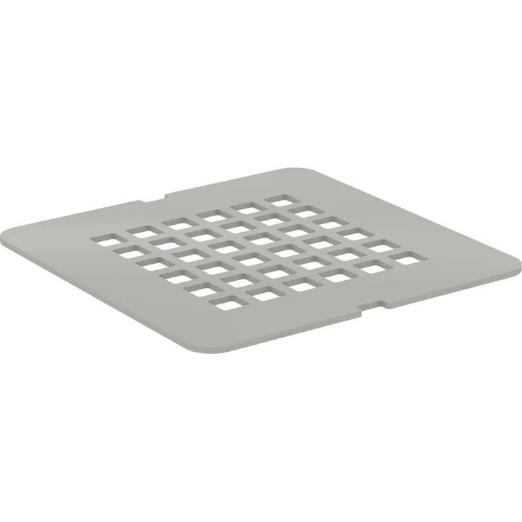 Ideal Standard Ablaufabdeckung, für Ablaufgarnitur 90mm, Quarzgrau, passend für Ultra Flat S Badewannen