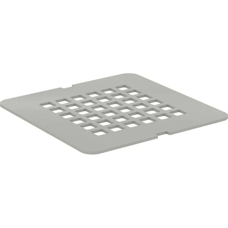 Ideal Standard Ablaufabdeckung, für Ablaufgarnitur 90mm, Quarzgrau, passend für Ultra Flat S Badewannen