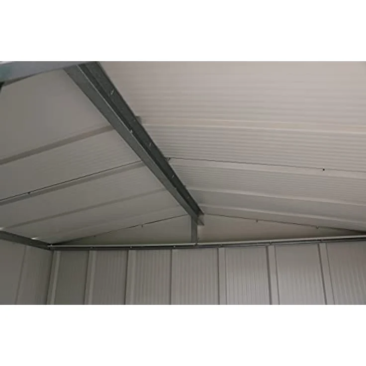 Duramax ECO 5 x 4 (1.56 m²) Metallgerätehaus, feuerverzinktes Metall gerätehaus - Geräteschuppen, verstärkte Dachkonstruktion, wartungsfreier und wetterfester Metallschuppen, Anthrazit – Bild 5