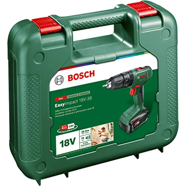 Bosch EasyImpact 18V-38 Set, Akku-Schlagbohrschrauber mit zwei Geschwindigkeitsstufen und Schlagfunktion – Bild 7