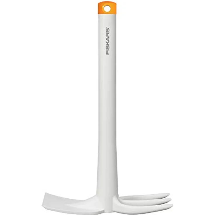 Fiskars Kombihacke zum Pflanzen von Blumen oder zum Jäten von Unkraut, Länge: 32,2 cm, Weiß-Orange, Glasfaserverstärkter Kunststoff, Light, 1027035 – Bild 2