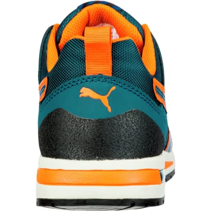 PUMA Safety Crosstwist Low, Sicherheitsschuh S3 HRO SRC mit Fiberglaskappe und flexiblem FAP®-Durchtrittschutz, blau-orange – Bild 6
