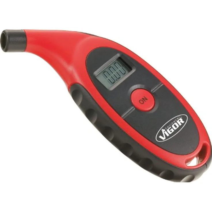 Vigor V1423, digitaler Reifendruckprüfer mit Messbereich 0,15-7 bar, Batterie CR 2032